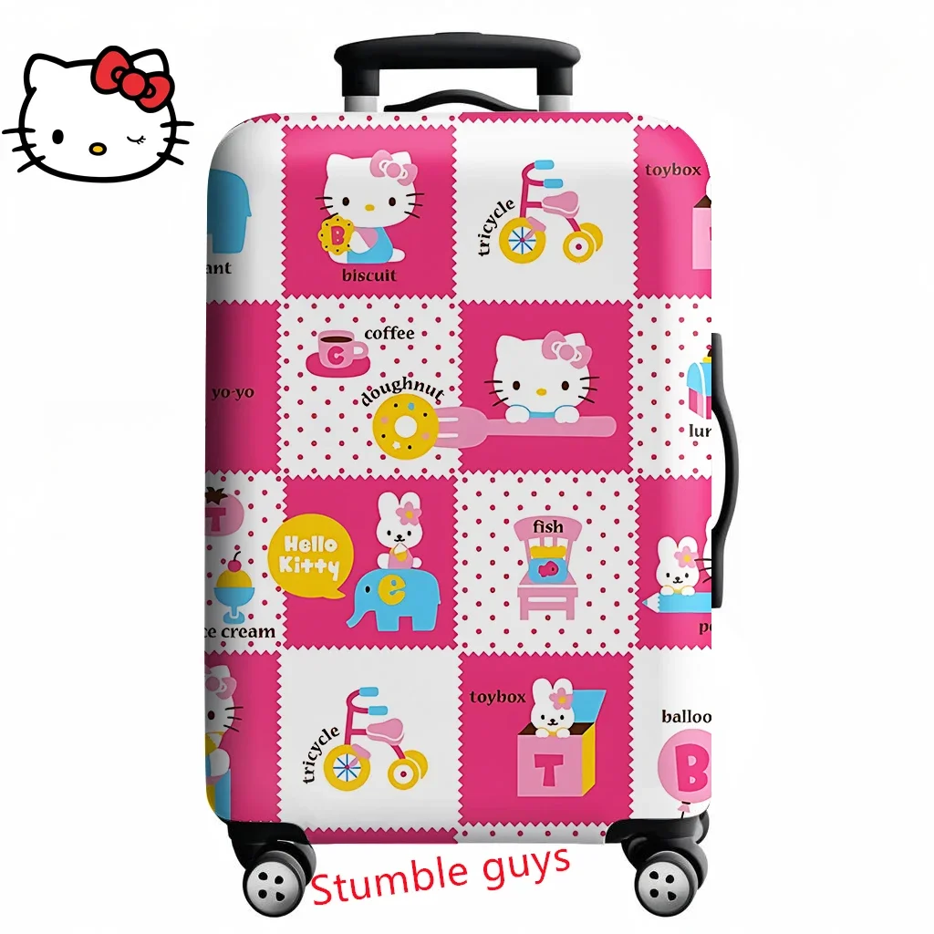 

Kawaii Hello Kitty Luggage Cover Fits 18-32 Inch Suitcases Anime Style Travel Protector