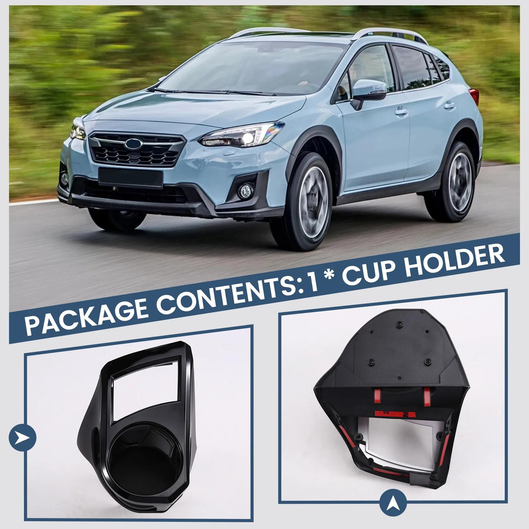 

Car Cup Holder Air-Outlet Drink Holder Car Beverage Bottle Cup For Subaru Forester XV Impreza 2019-2024