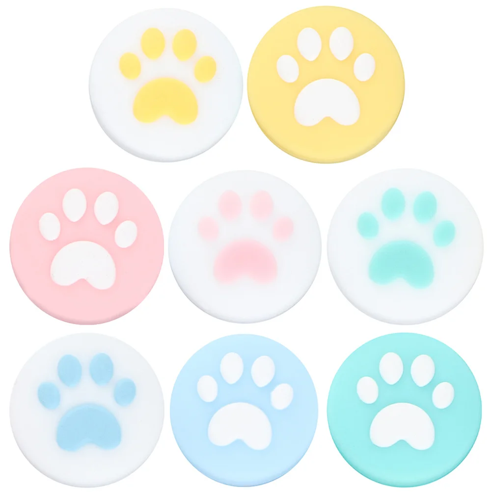 

8Pcs Joystick Protective Cover Easy to Install Press from for Game Machine Thumb Grips Joystick Caps