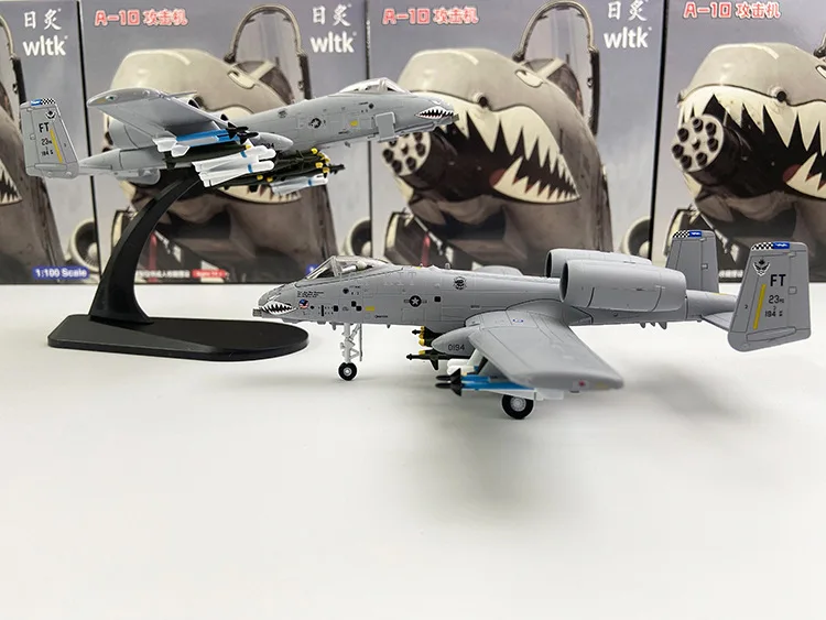 1/100 스케일 미국 A-10 A10 썬더볼트 II 워트호그 공격기 전투기 다이캐스트 금속 항공기 모델 전시용 컬렉션