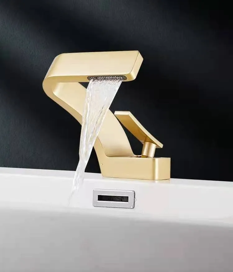 

Bathroom Deck Mounted Basin Faucet Black Sink Tap Single Hole Water Tap Hot and Cold Mitigeur Salle De Bain Mixer Faucet