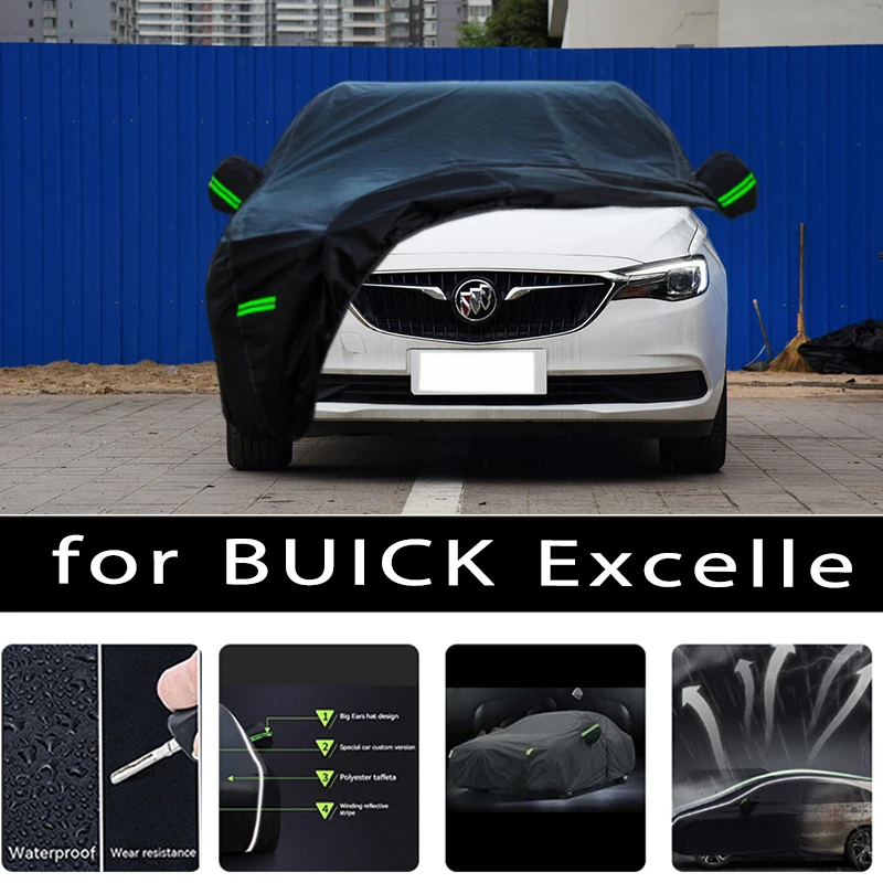

For BUICK Excelle Car Covers Outdoor Waterproof Sun Rain Snow Protection UV Auto Cover 190T Car Protective Full Covers