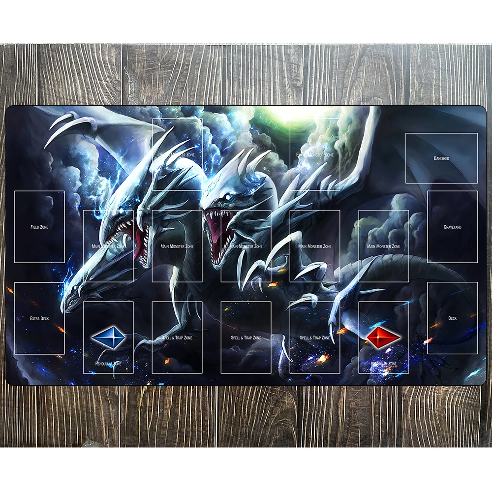 Yu-Gi-Oh Blue-Eyes White Dragon Playmat CCG TCG Trading Card Game Mat YGO Yugioh Pad Mat-338