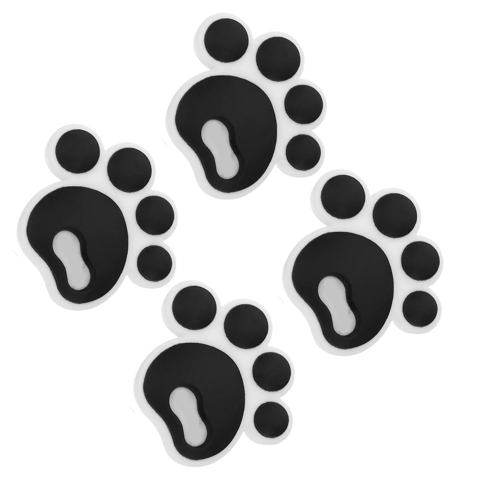 

4pcs Snowboard Nonslip Pad Black Ski Stickers Skating Decal Snowflake Anti Slip Cushion Outdoor Sports Accessory