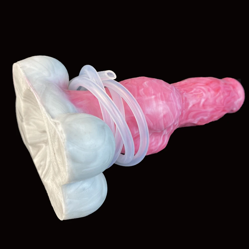 QKKQ Animal Wolf Anal Plug Sex Toys Squirting Ejaculation For Women and Men Fantasy Dildo with Strong Sucker G-Spot Stimulate