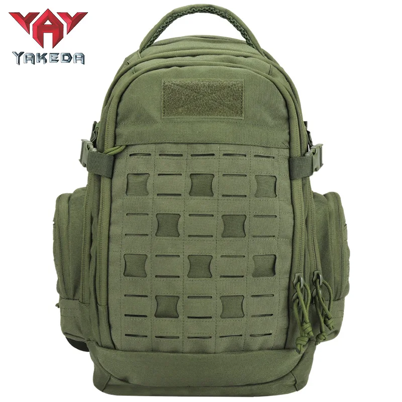 YAKEDA Assault Tactical Molle Backpack  Fans 600D Sports Outdoor Bag High Capacity Tourism Hiking Mountain Camping Bags