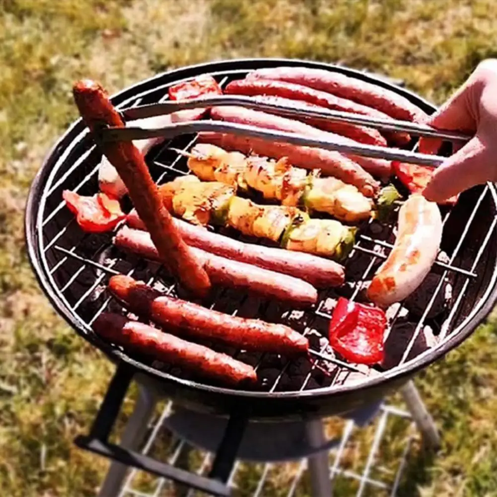 Professional Grilling Tongs Bbq Tongs for Grilling Stainless Steel Bbq Grill Tongs Long Handle Sausage Turning for Meat