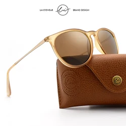 LM Round Sunglasses Woman Polarized Glasses Man Fashion Coating Lens UV400 Goggles For Travel Trendy Shades Unisex Oculos de sol