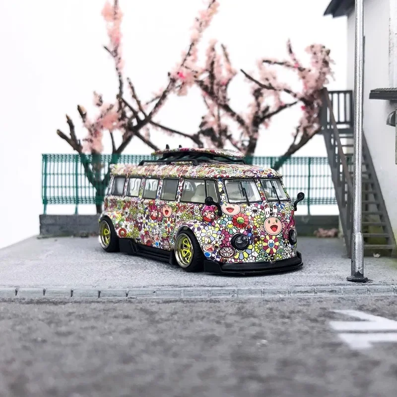 Liberty64 1/64 Volkswagen T1 Van Kombi Legering Motorvoertuig Diecast Metalen Model Geschenken