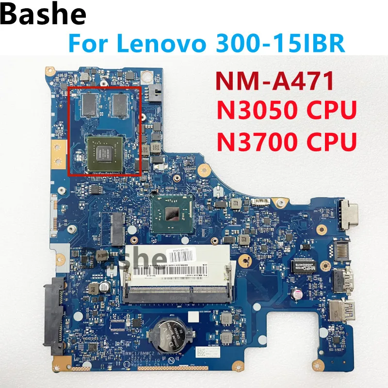 

Материнская плата BMWC1/ BMWC2 для ноутбука Lenovo 300-15IBR, материнская плата CPU N3050 / N3710.DDR3 100%, протестированная работа