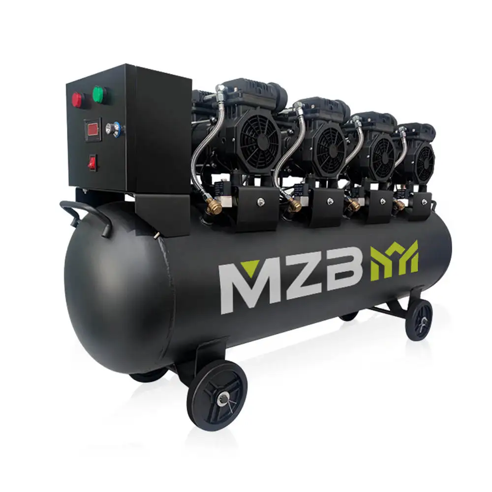 

Factory Direct Sell 1100w 90l 8bar Oil Free Silence oilfree air Compressor