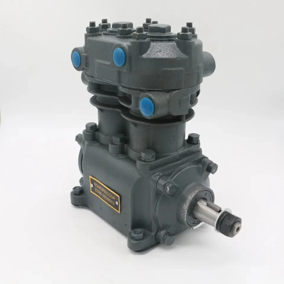 อะไหล่เครื่องยนต์รถยนต์อื่นๆ สำหรับรถบรรทุกคาแมซ์รัสเซีย 5336-3509015 คอมเพรสเซอร์เบรกอากาศสองสูบ อะไหล่รถบรรทุกรัสเซีย