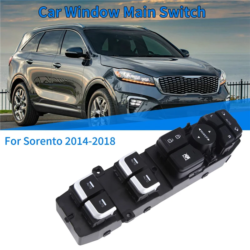 

93570-C6180 Car Driver Side Left Power Window Main Switch Auto For Kia Sorento 2014-2018 93570C6180 Parts Accessories