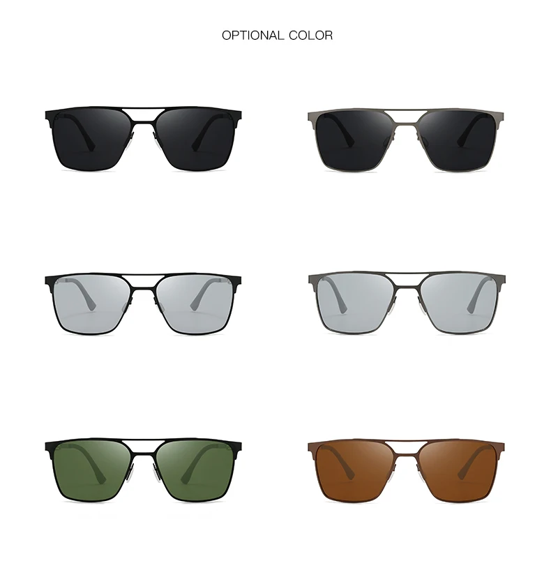 Polarisierte Sonnenbrille aus Metall im neuen Stil, modische Doppelrahmen-Sonnenbrille, geeignet zum Fahren und Sonnenschutz 5149 – Detail 9