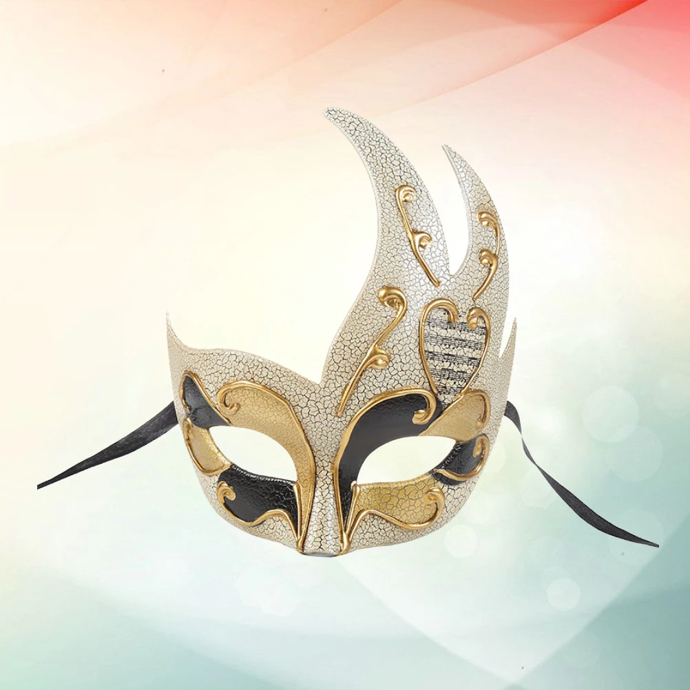 

Flame Crack Mask Venetian Men Masquerade Men's Half Masks Male for Party Man Mens