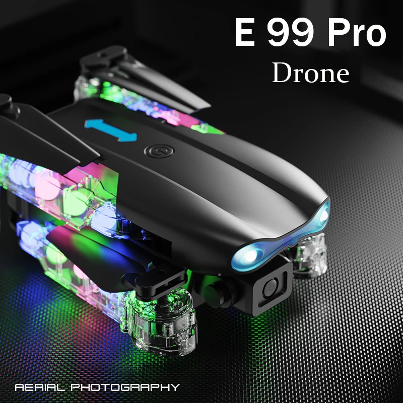 طائرة رباعية بدون طيار جديدة يمكن التحكم فيها بشاشة LCD E99 مع تحديد موضع التدفق البصري وإيقاف بمفتاح واحد للتصوير الجوي #6