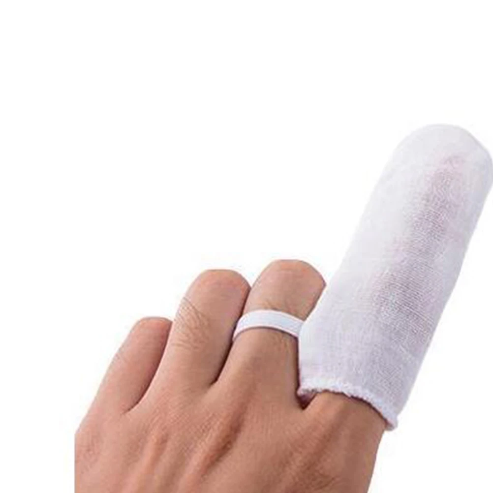 6 قطع فرشاة أسنان لتنظيف الفم للأصابع حديثي الولادة من الشاش للرضع