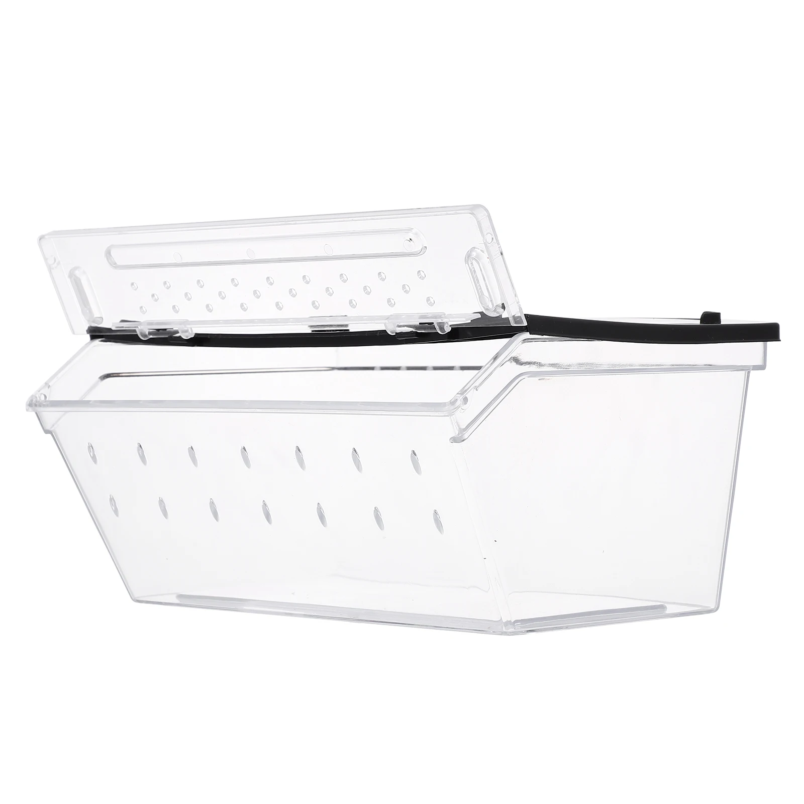 

Transparent Abs Breeding Box Lightweight Reptile Feeding Container Ventilated Pet Habitat Cage For Spiders Lizards Frogs Turtles