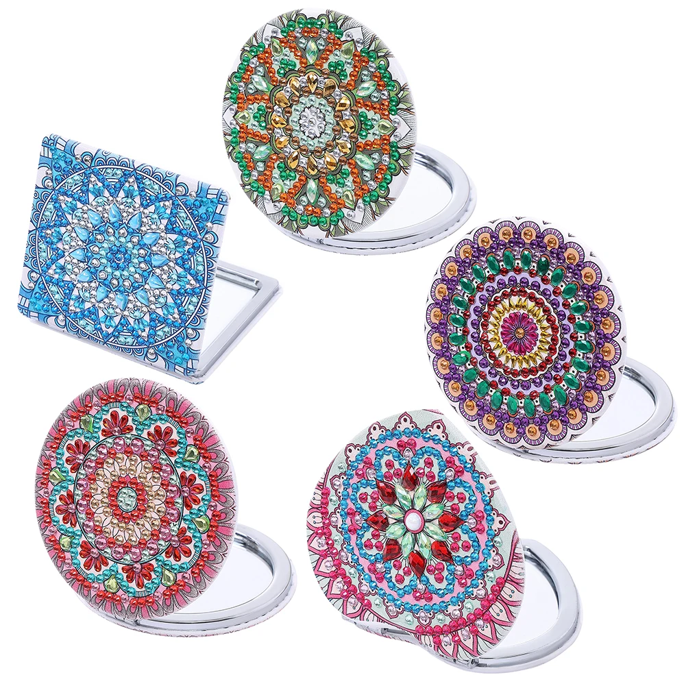 Fai da te diamante arte mosaico specchio per il trucco punto croce Kit di ricamo a forma speciale pittura portatile per Kit di numeri per adulti e bambini