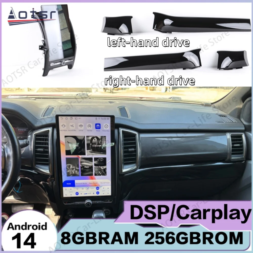 

14.5 Inch Android 14 For Ford Ranger F550 Everest 2015~2020 AI Voice Screen Multimedia Stereo GPS Navigation Car Radio Head Unit