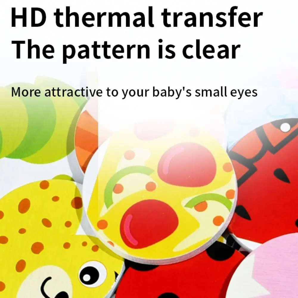 

Paper Kids Wooden Matching Toys Animal Pattern Food Cognitive 3D Puzzle Board Game Portable DIY Graph Card Matching Games