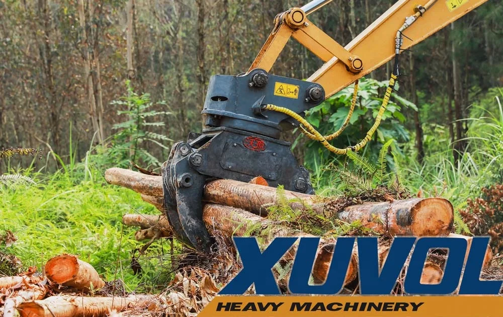 WYJ-100S 360° Stone Grapple Excavator For Farm Use Double Cylinder Hydraulic 5-Claws Conical Featuring Core Motor Component
