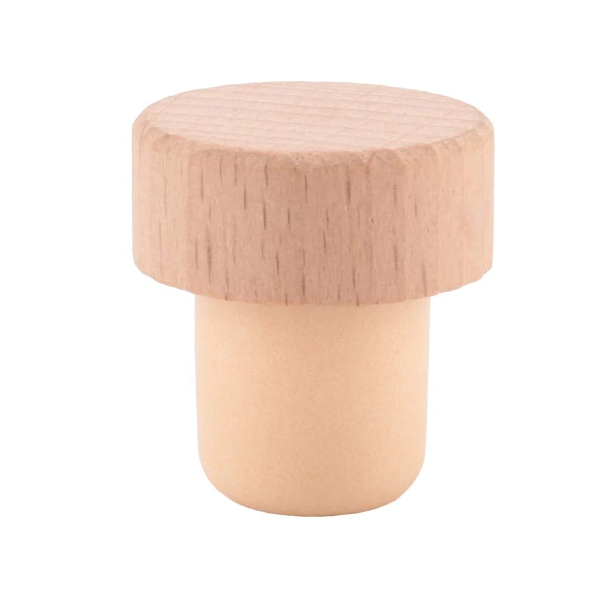 ABZL 24Pc Wine Bottle Corks T Shaped Cork Plugs for Wine Cork Wine Stopper Reusable Wine Corks Wooden and Rubber Wine Stopper