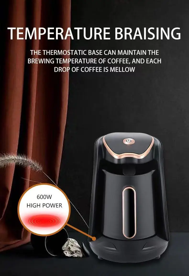 500ml Coffee Pot  Kettle Stainless Steel  Thermal Coffee Maker Office Coffee Tea Hand Brewing Pot EU Plug 220V