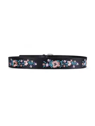 Flower Embroidery D Ring ceinture femme Belts for women  luxury designer  brand Women Floral Embroidered jeans Belt Boho