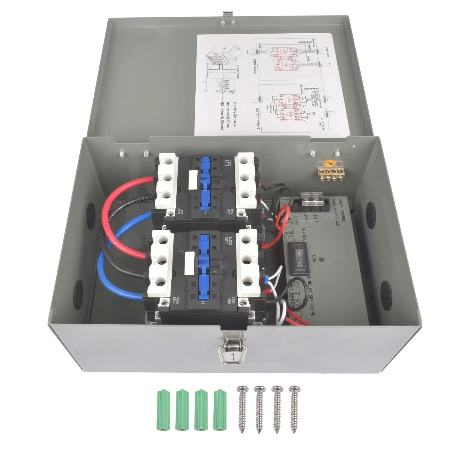 AP03 Automatic Transfer Switch 120/240 VAC, 50 Amp for RVs, Speedboats