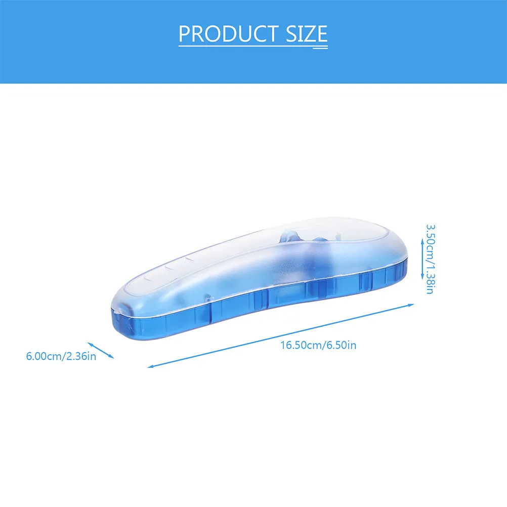 2Pcs Premium Pc Razor Case Portable Lightweight Shaver Storage Box Safety Travel Razor Holder for Manual Electric Beard Shavers