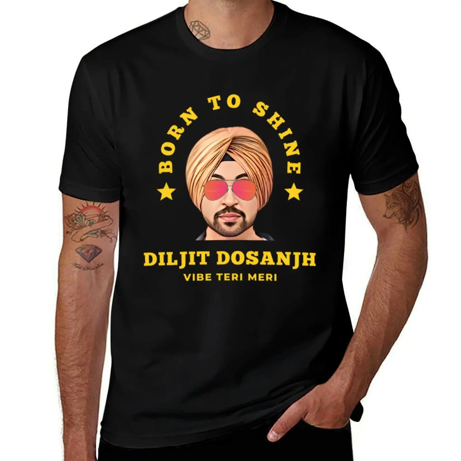 

Diljit Dosanjh T-Shirt t shirts designer t shirt man cotton T-Shirt