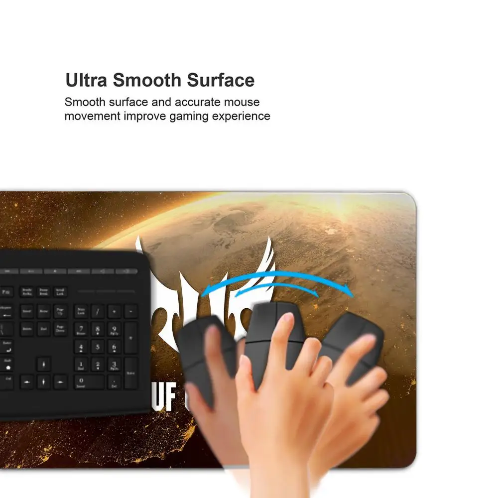 Black TUF Gaming Mouse Pad XXL Gaming Accessories Office Gamer Keyboard Desk Mat Non-Slip Laptop Notebook rubber Mousepad