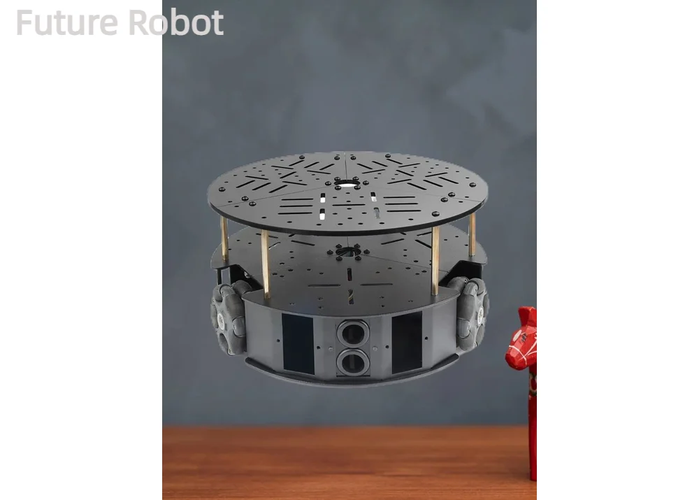 5kg Load 3WD 58mm Omnidirectional Wheel Chassis With DC Motor 3-Wheel Omni Mobile Robot Smart Car for Arduino Robot Car DIY Kit