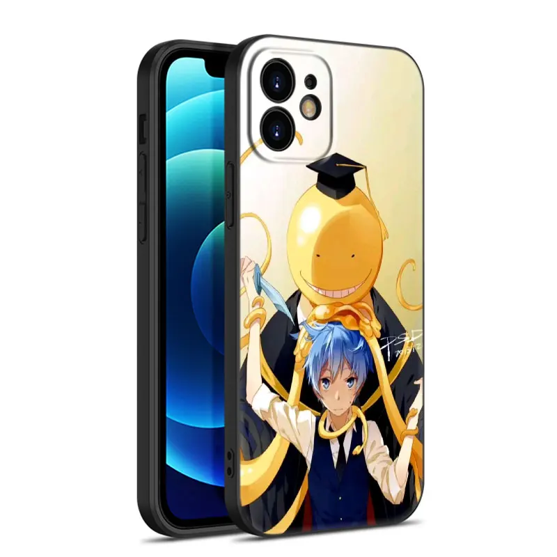 Assassination Classroom Black Phone Case For Apple iPhone 15 14 13 12 Mini 11 Pro MAX XR X XS 7 8 Plus SE 2020 2022 Cover