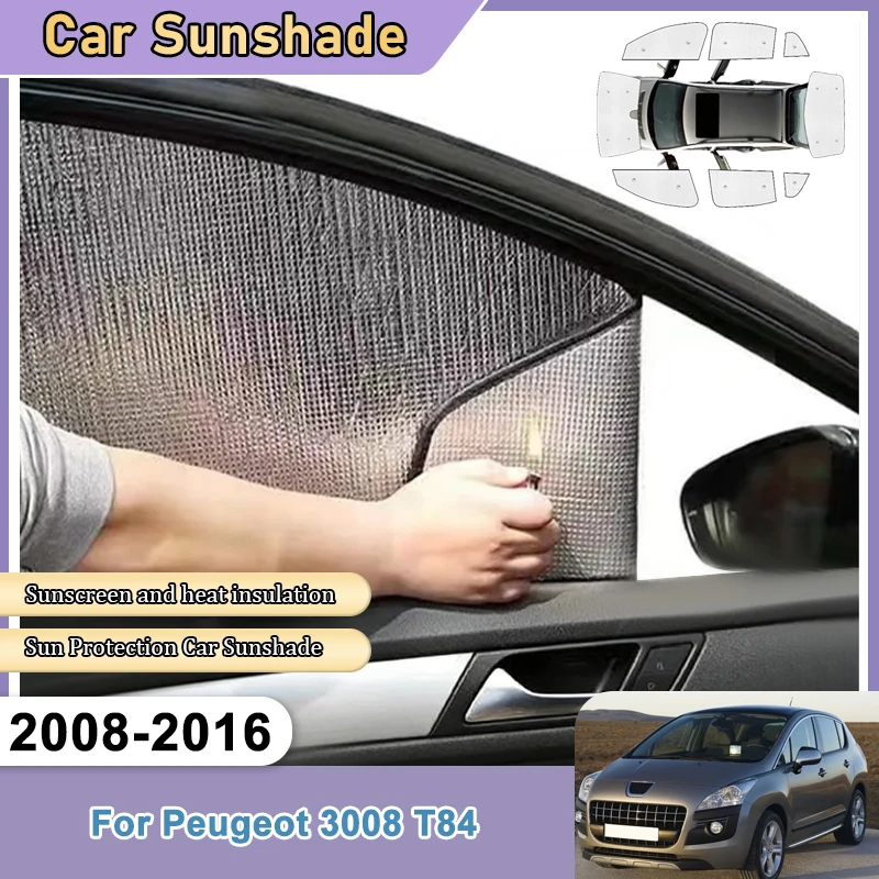 

Car Sunshade For Peugeot 3008 T84 Accessories 2008-2016 Window Windshield shade Heat Insulation Anti-UV Protection Accessories
