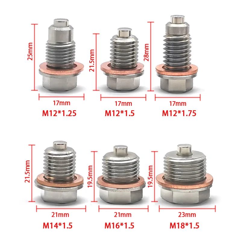 M12 M14 M16 M18 M20 Magnetic OilDrain Plug For mercedes w168 w169 w245 w246 w203 w204 s204 cl203 a209 c209 w414 w639 w638