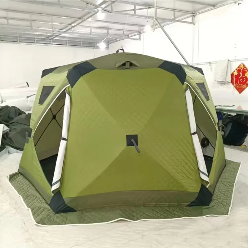 Insulated Portable Tent with Quick Setup, Perfect for Outdoor Camping, Hiking, Ice Fishing, Sauna Activities, 4 Persons, Winter