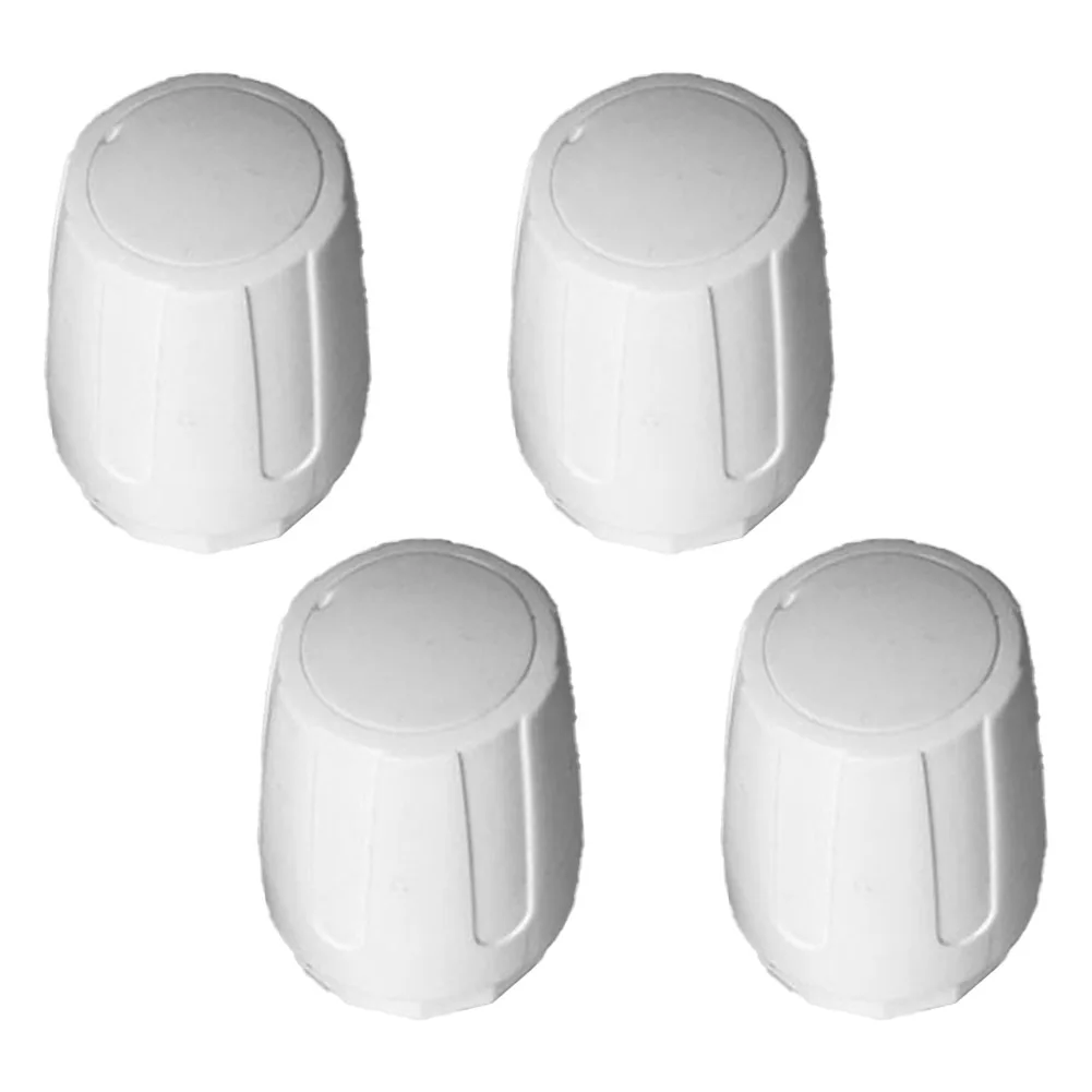 4pcs Floor Heating Manifold Hand Wheel Switch Accessories White Handle Radiator Automatic Temperature Control Valve Switches