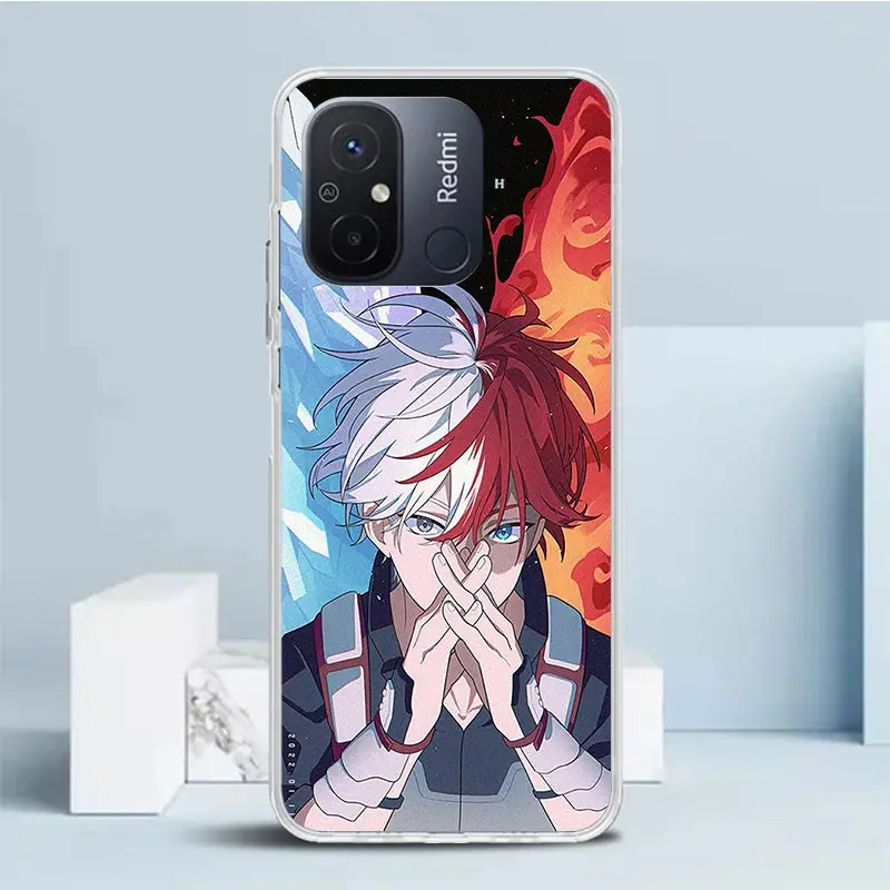 My Hero Todoroki Shoto Phone Case For Xiaomi Redmi 12C 12 10C 10 10A 9C 9A 9T 9 8 8A 7 7A 6 Pro 6A K20 K30 K40 S2 Soft Back Cove