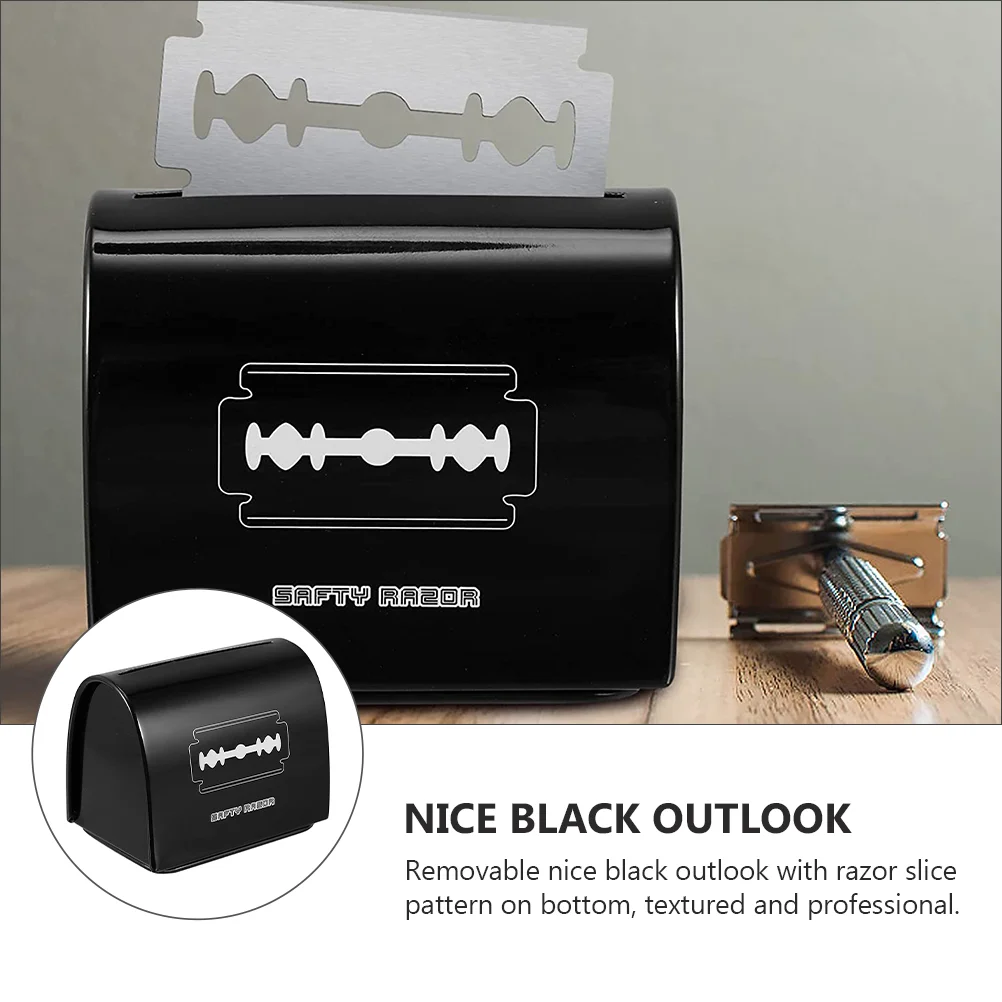 Blade Recycling Box Disposal Case Blades for Men Manual Container Iron Barbershop Collecting Storage