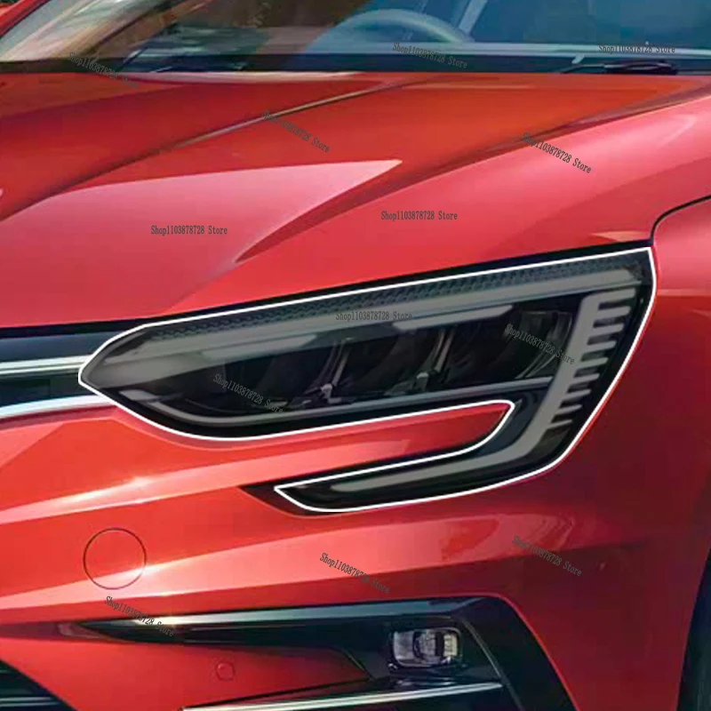 

For Renault Megane 4 (2017-2024) Car Exterior Headlights Anti-Scratch Protective Film Headlamps Repair Sticker Accessories Refi