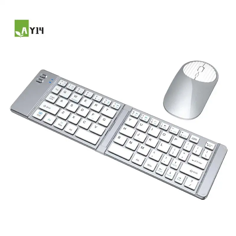 

AY14-2,4G Беспроводная Bluetooth-клавиатура и мышь, набор TYPE-C с зарядкой, подходит для мобильных телефонов и планшетов, складная клавиатура