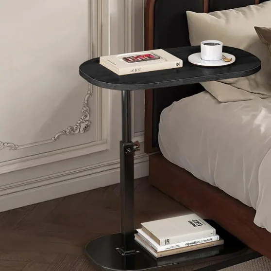 #Movable Rotating Solid Wooden Modern Luxury Convertible Lift Coffee Table Set Adjustable Height Eco-Friendly Walnut Color