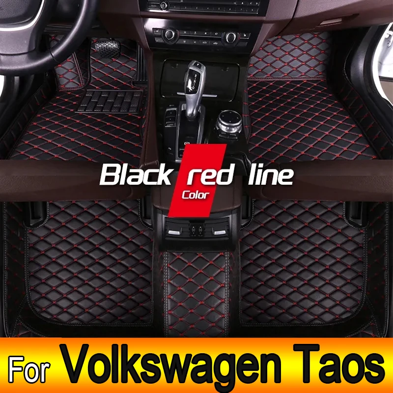 Floor Mats For VW Volkswagen Taos Tharu 2020~2023 Waterproof Tapetes Para Automovil Car Mats Alfombra para Auto Car Accessories