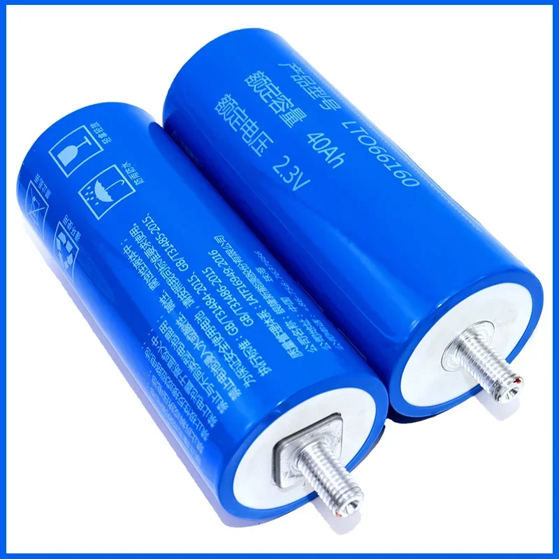 100% Original Real Capacity Yinlong 66160 2.3V 40Ah 45AH Lithium Titanate LTO Battery Cell for Car Audio Solar Energy Syste