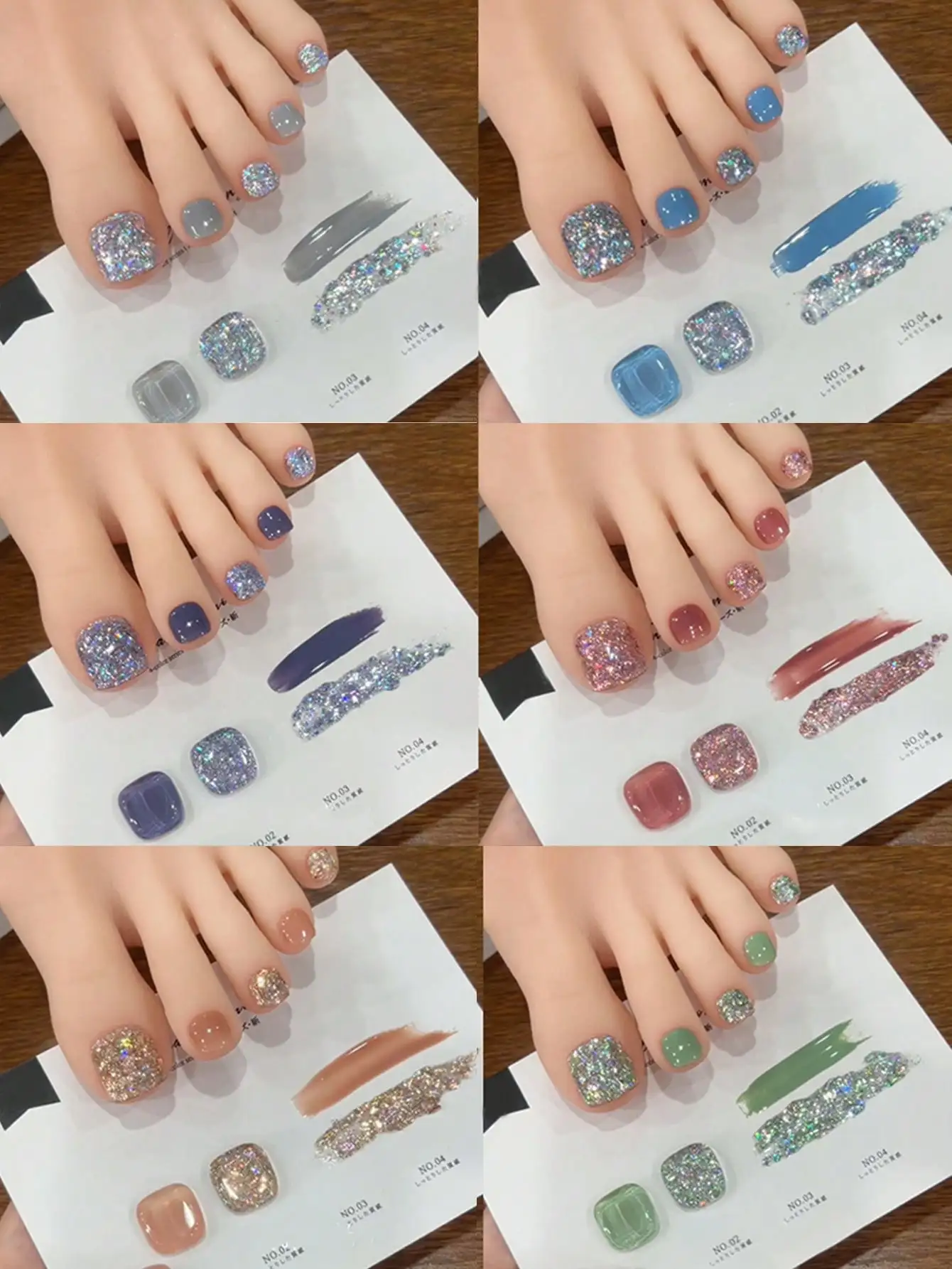 12 pz 15 ml Serie Diritta Rotata Glitter Argento Gel Smalto per unghie Vernice semipermanente Soak Off Nail Art Base Top Coat