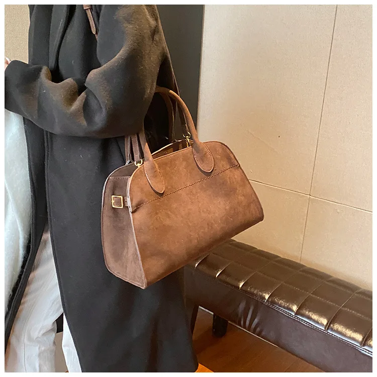 2024autumn/winter New Crossbody Women\'s Bag Fashionable Frosted Shoulder Bag Simple and Versatile Handbag Trendy Design Tote Bag