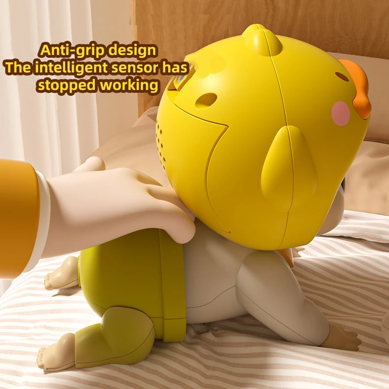 Musical Crawling Baby Doll - Interactive Learning Toy Promotes Crawling &amp; Head Up Training, Fun Vocal Play