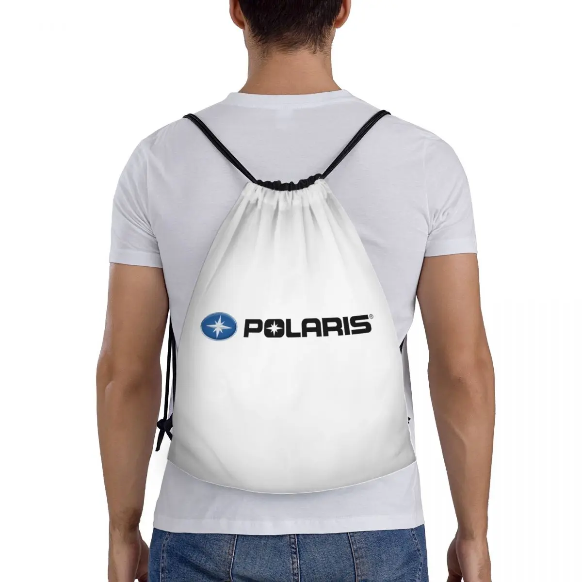

Polaris Logo Backpacks Casual Portable Drawstring Bundle Pocket Sports Bag Book Bags For Travel Students